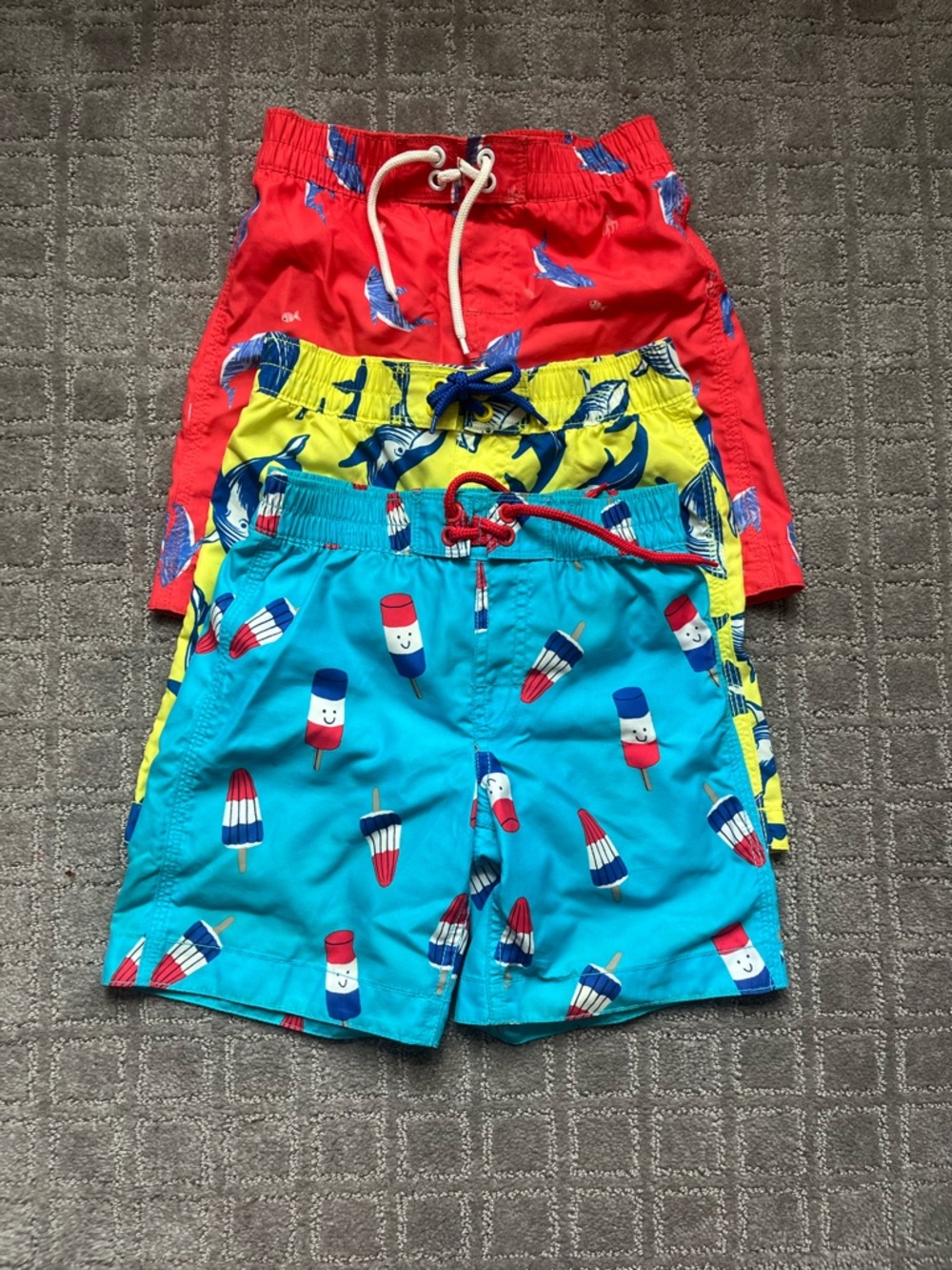 Boys' BabyGap 3-Pack Popsicle Swim Trunks - Red, Yellow, Blue